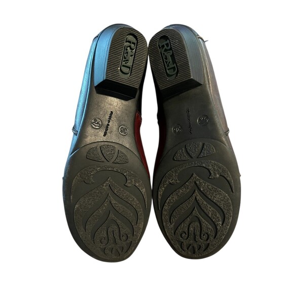 Remonte Dorndorf Patchwork Ankle Boots  36 / 5.5  Black Red & Gray Colorblock - Picture 7 of 7